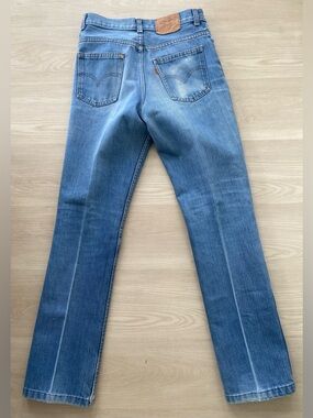RARE Vintage 70’s orange tab highrise straight leg with slight flair, unlabelled